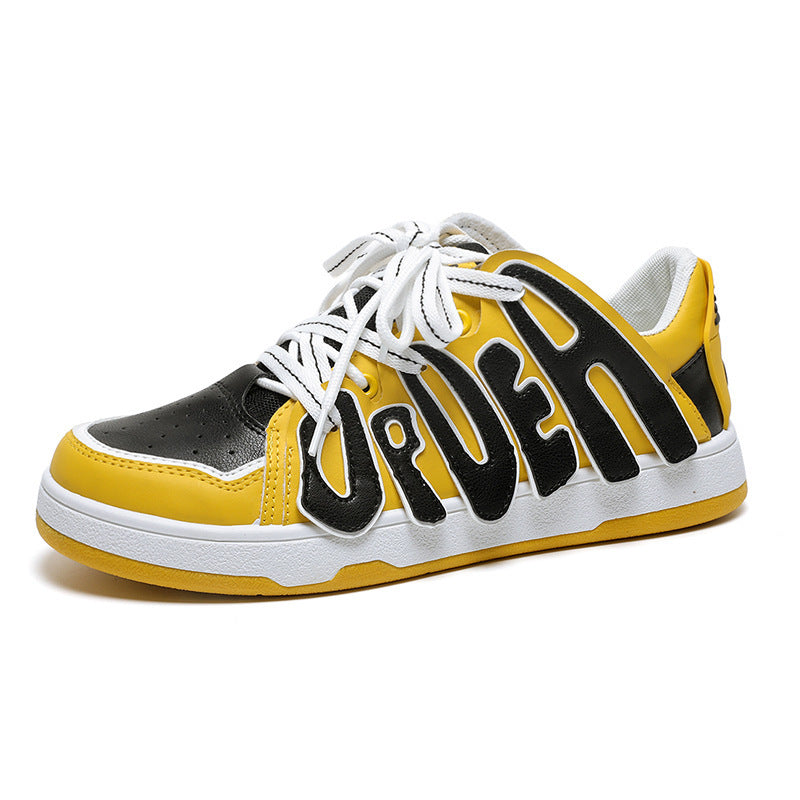 Men And Women Low-top Letter Niche Board Shoes