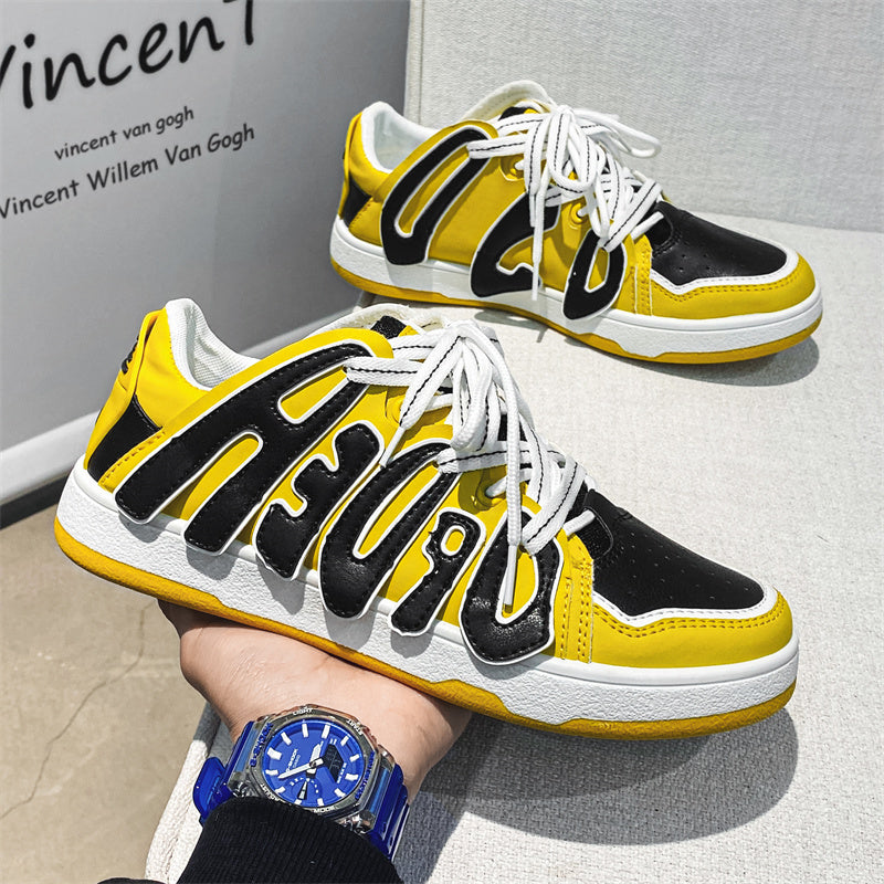 Men And Women Low-top Letter Niche Board Shoes