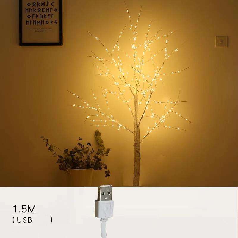 White Birch Tree Lights Led Lanterns Bedroom Room Decoration Lights