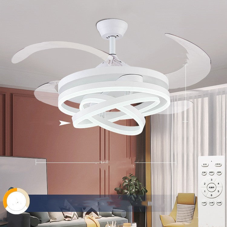 Household Living Room Bedroom Lights With Electric Fans And Chandeliers