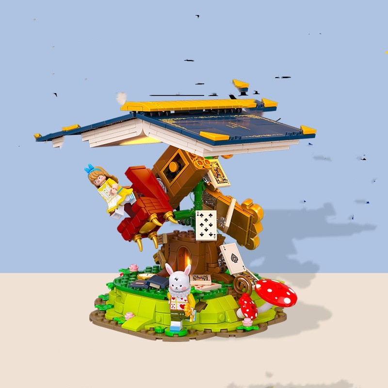 Three-dimensional Building Books And Ornaments For Girls