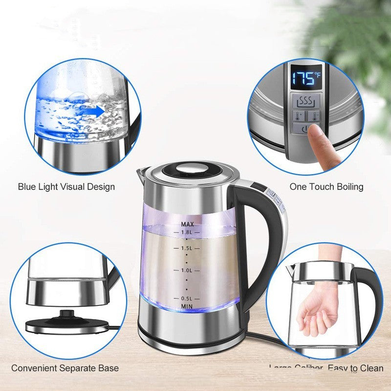 Intelligent Constant Temperature Glass Electric Kettle For Household Use