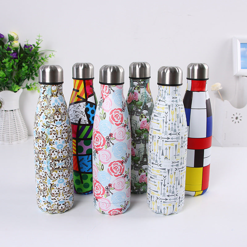 Vacuum Stainless Steel Cola Bottle Heat Preservation Portable Sports Water Cup