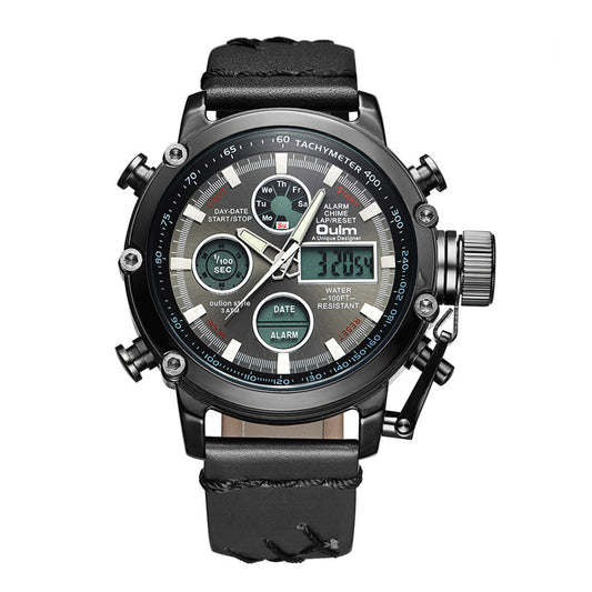 Men's Dual Movement Multi-function Outdoor Waterproof Sports Watch