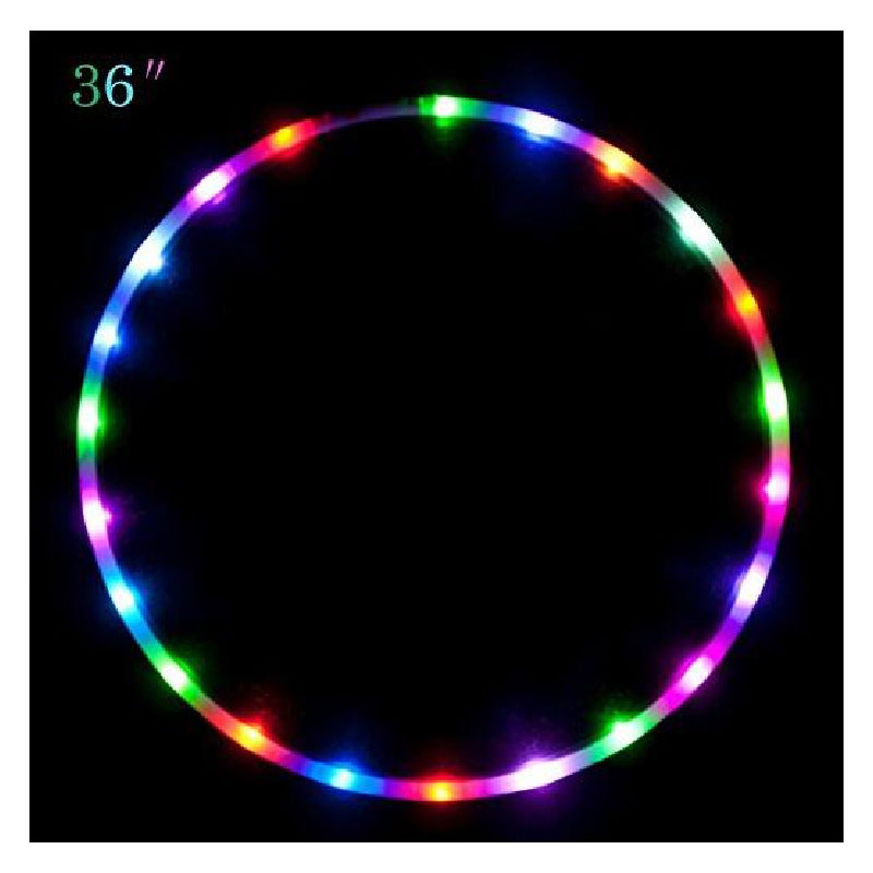 Colorful LED Lights Glow Flashing Hoop