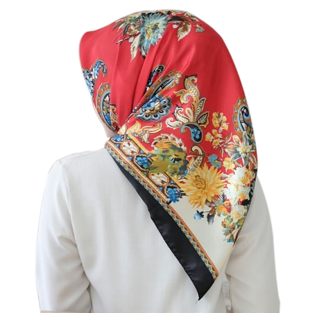 Big Square Scarf Fashion Simulation Silk Scarf