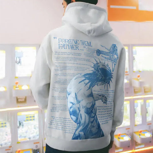 Men's And Women's Casual Printed Hooded Sweater