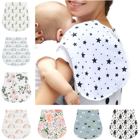 Minimally Printed Baby Feeding Towel And Hiccup Cloth