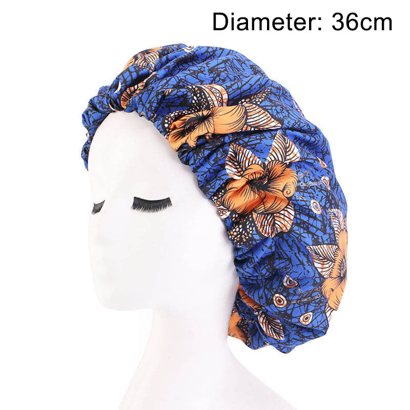 Oversized African Print Double Sleeping Hat