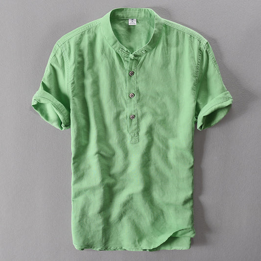 Linen Shirts Men's Short-sleeved Men's Shirts