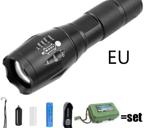 Strong Light Flashlight Special Forces Rechargeable Home Self-Defense Waterproof Riding Mini Camping Premium Super Bright Flashlight