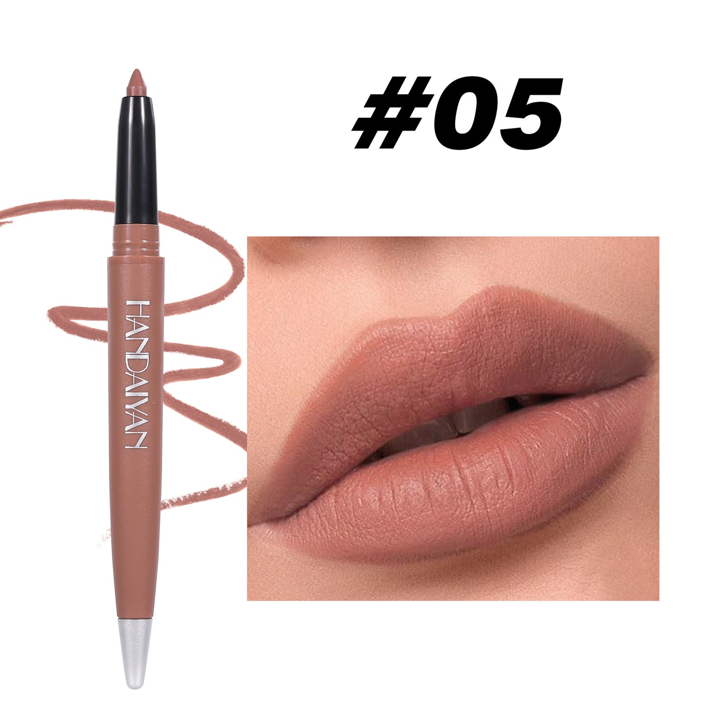 Makeup Matte Lip Liner 6 Colors Discoloration Resistant