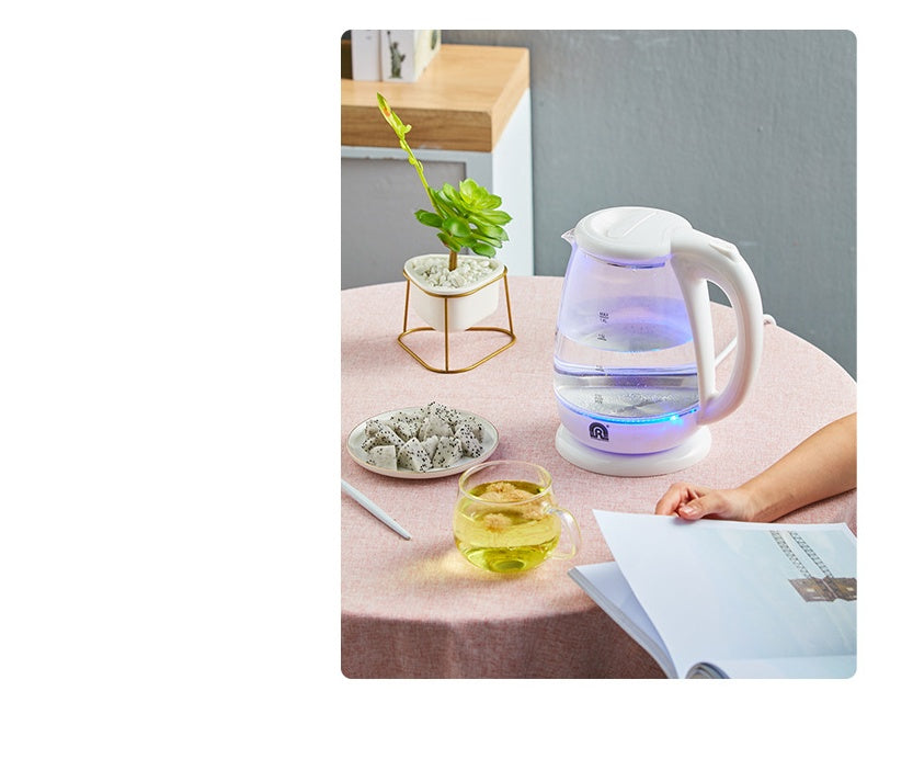 Automatic power off transparent glass electric kettle