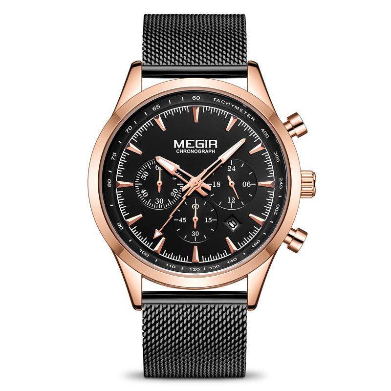 Multifunctional Chronograph Sports Men's Quartz Watch