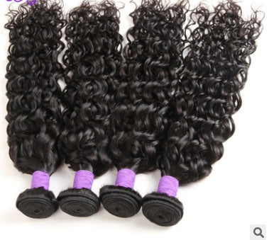 Wigs real hair India hair ladies water wave hair hair