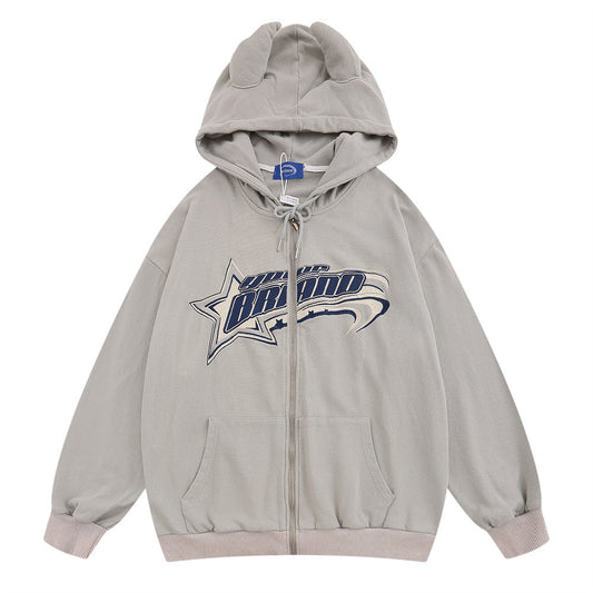 Fashion Personality Hooded Jacket Men