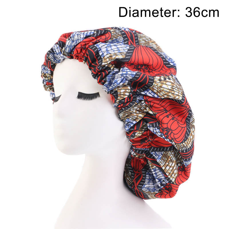 Oversized African Print Double Sleeping Hat