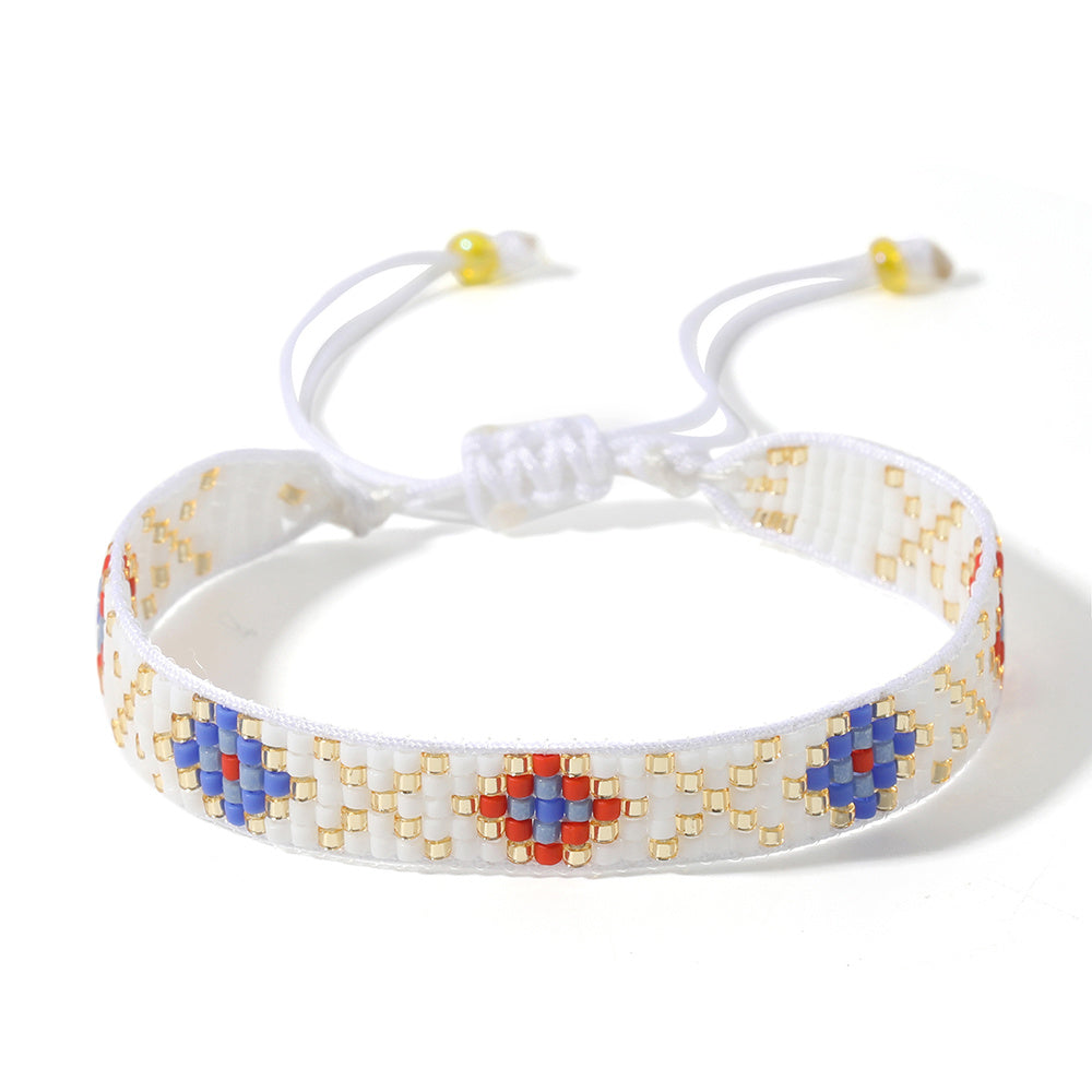 Rice beads hand-woven bracelet