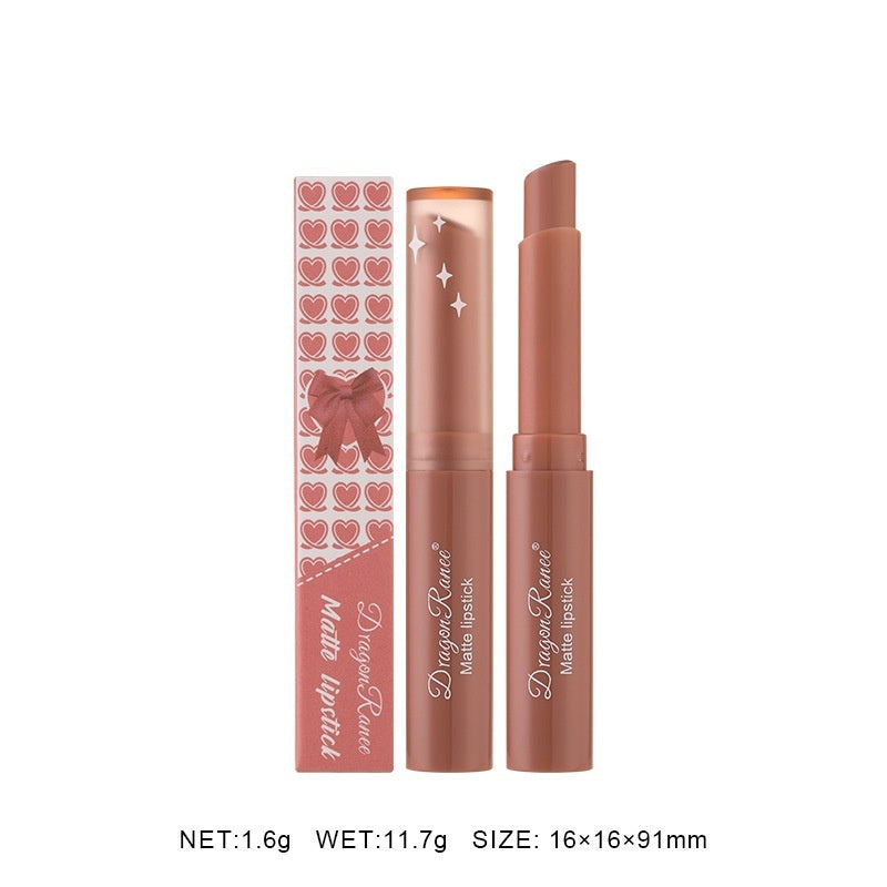 Lipstick Lip Balm Crayon Matte Finish Pen Oblique Mouth Nude Cameo Brown