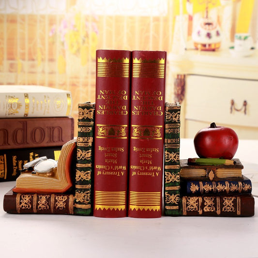 European Vintage Study Desk Decorations Bookend Books By Creative Fashion Bookstand Office Bookshelf