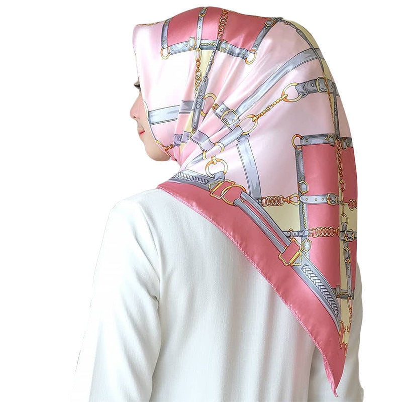 Big Square Scarf Fashion Simulation Silk Scarf