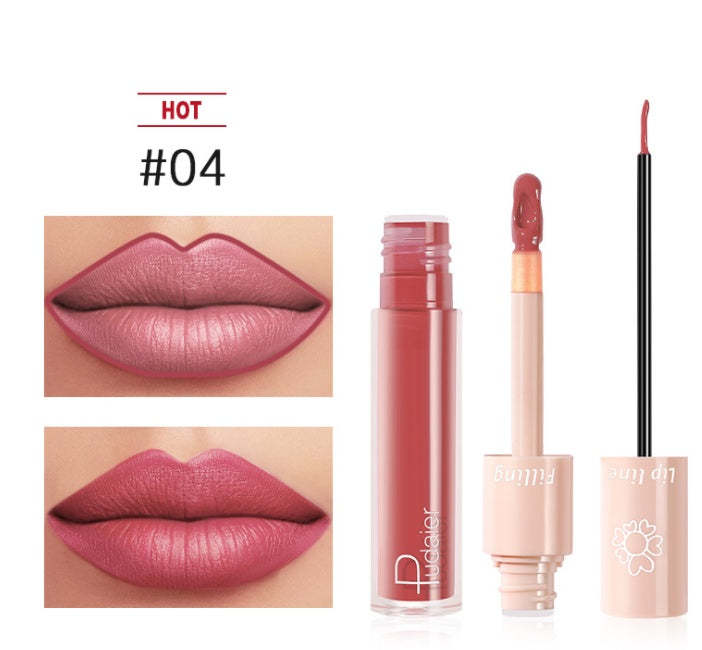 Pudaier Dual Lipstick Lip Gloss Liquid Lipstick