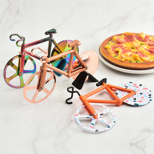 Creative Stainless Steel Bicycle-shaped Pizza Cutter