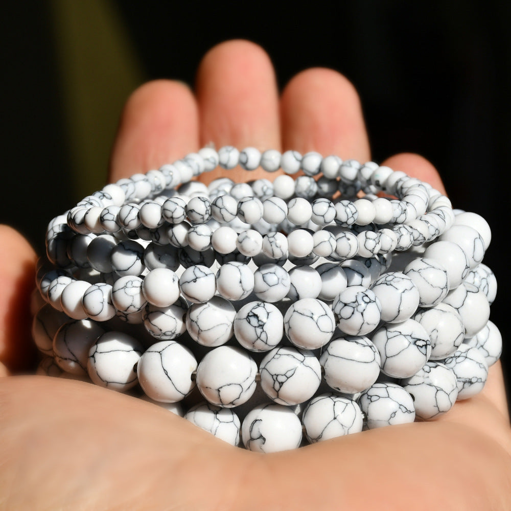 White Turquoise Beads Bracelet Ornament