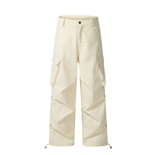 Willow Clinch Pleated Design Loose Trousers Men