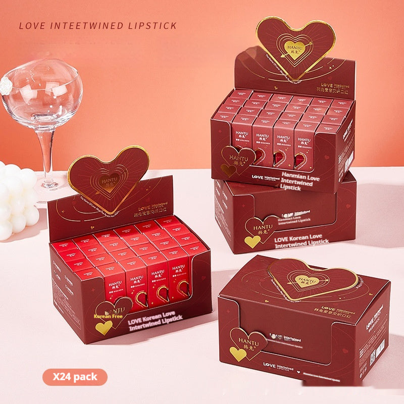 Creative Color Rendering Moisturizing Velvet Lipstick Love Gift Set