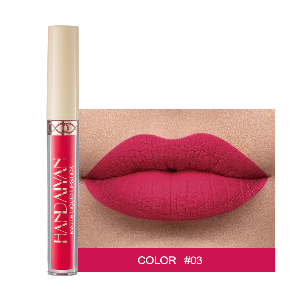 Matte Finish Velvet 12 Colors Lip Gloss Liquid Lipstick Lip Glaze