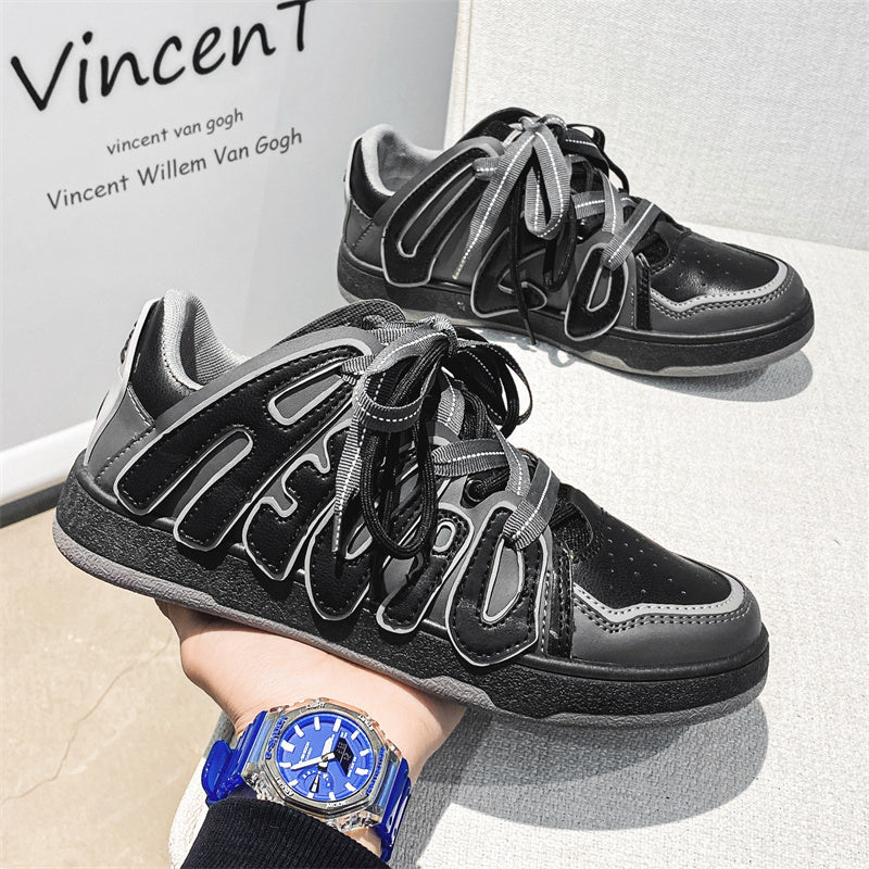 Men And Women Low-top Letter Niche Board Shoes