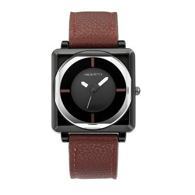 Quartz women's watch with square belt