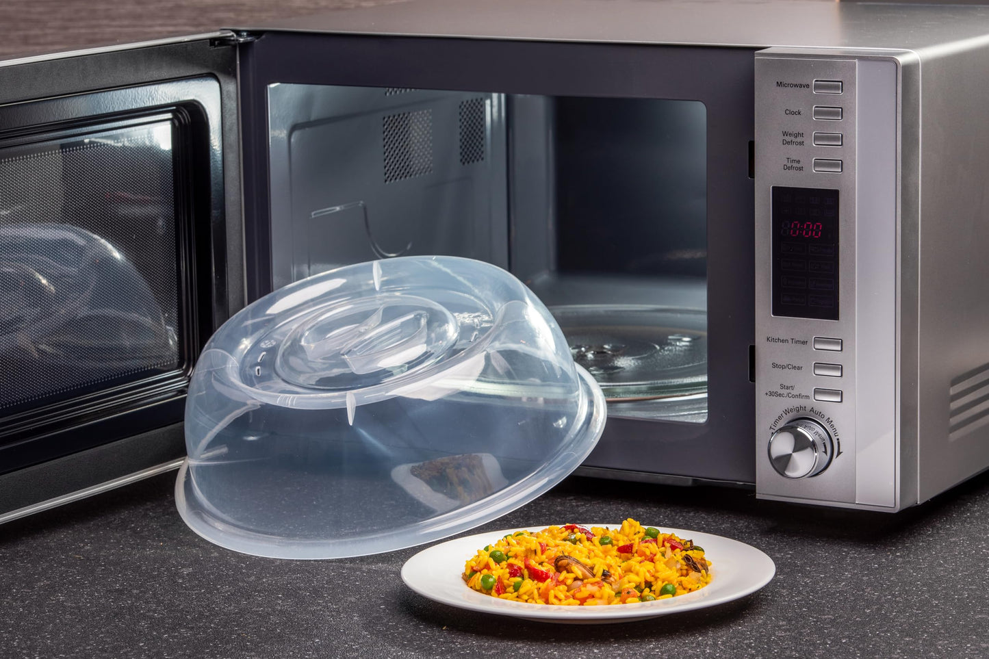 Good2Heat Microwave Plate Cover 27cm - BPA Free & Dishwasher Safe Microwave Cover For Food 27 x 27 x 6.5cm