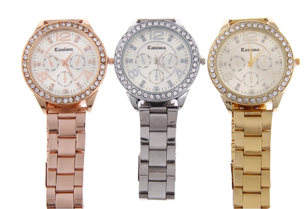 Stainless Steel New High-grade Diamond-set British Watch
