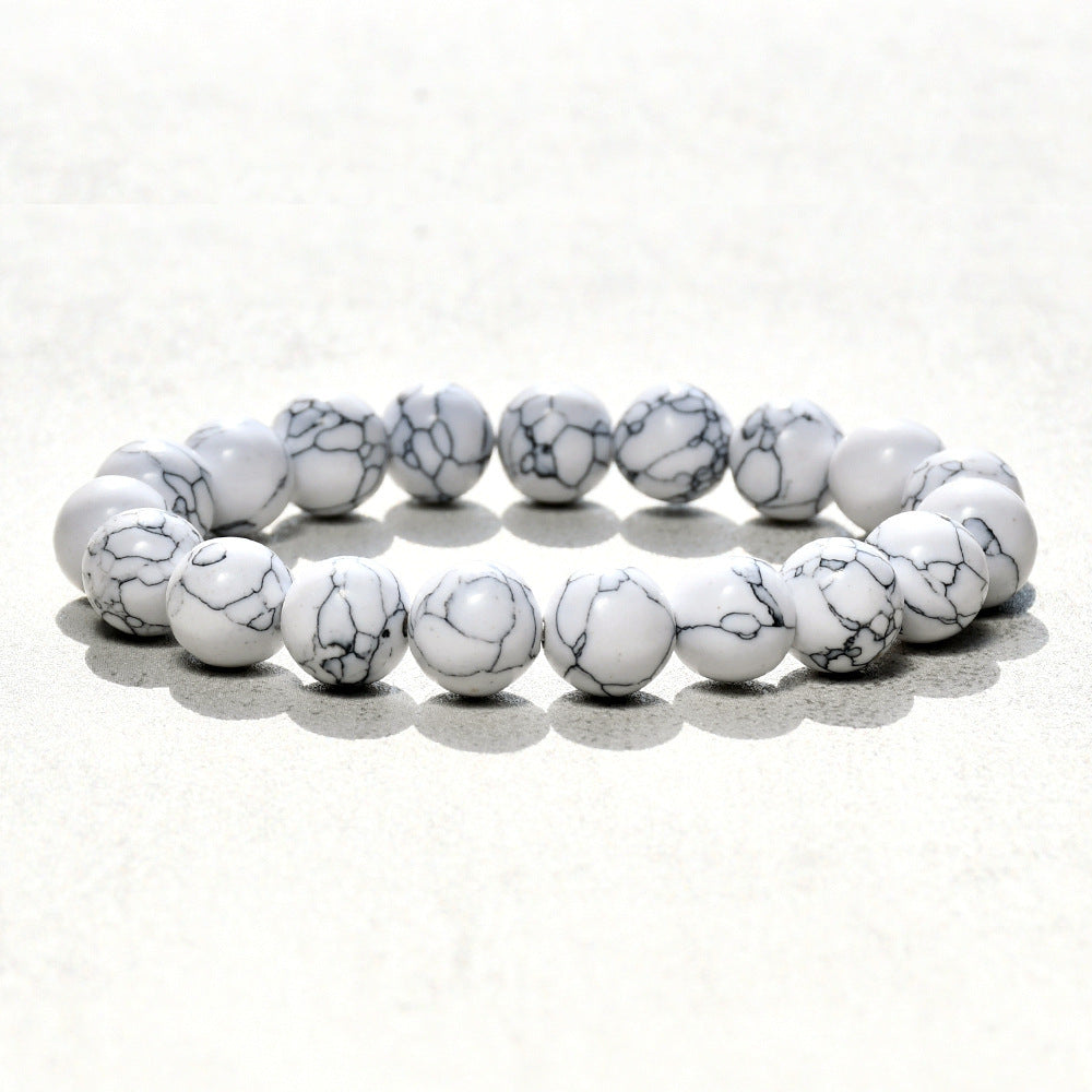 White Turquoise Beads Bracelet Ornament