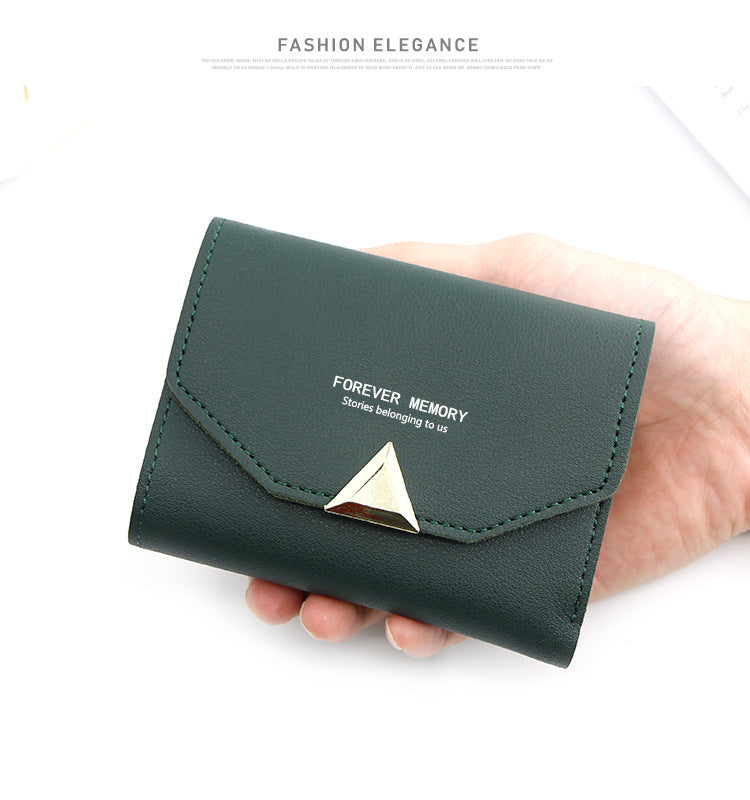 New Creative Korean Style Women's Short Wallet Wallet Women's Clutch Bag Multiple Card Slots Wallet Coin Purse