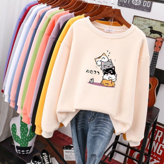 Korean Loose Plush Thickened Sweater Women