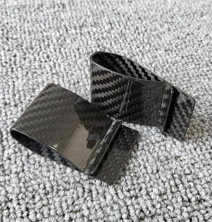 Carbon Fiber Color Thread Wallet Purse Card Clamp