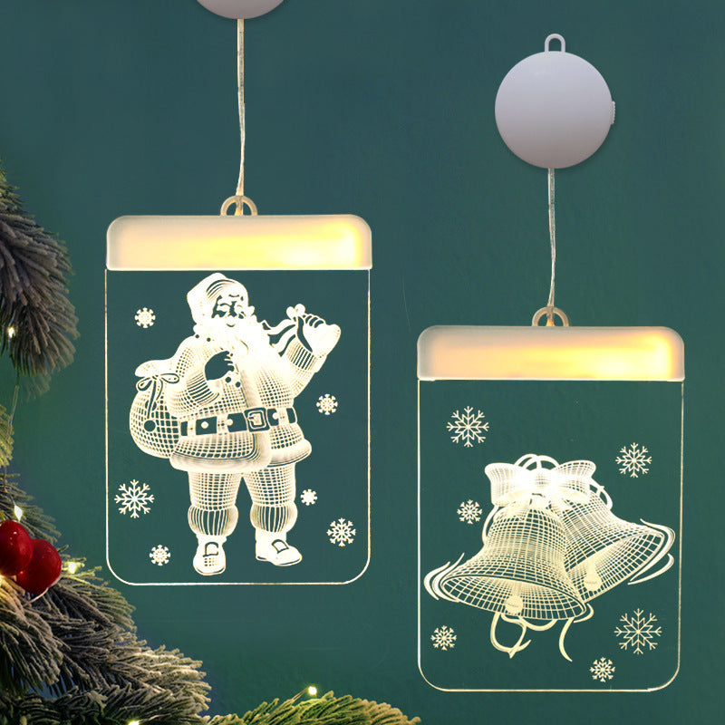 Suction Cup Hanging Lights Christmas Room Decoration