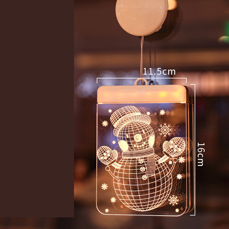 Suction Cup Hanging Lights Christmas Room Decoration