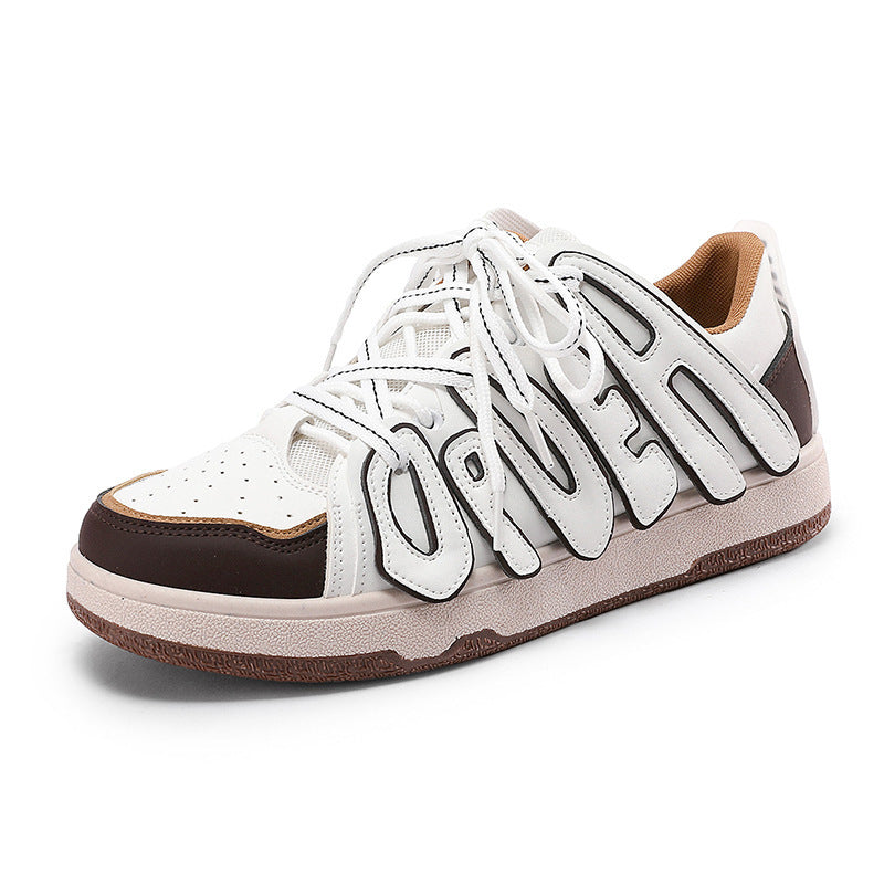 Men And Women Low-top Letter Niche Board Shoes