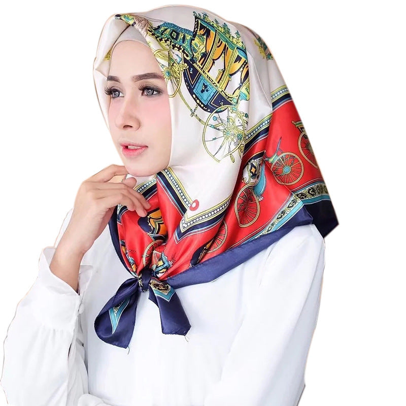 Big Square Scarf Fashion Simulation Silk Scarf
