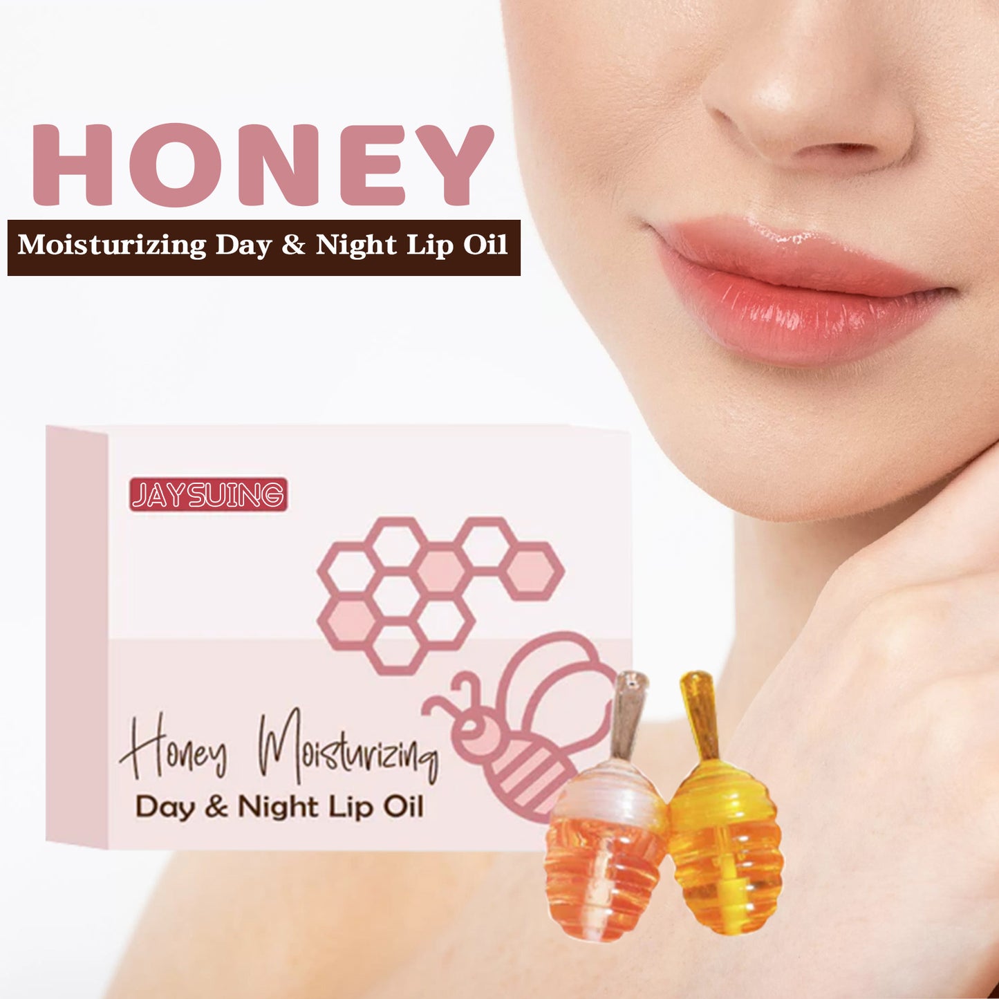 Day And Night Honey Moisturizing Lip Gloss Fade Lip Lines