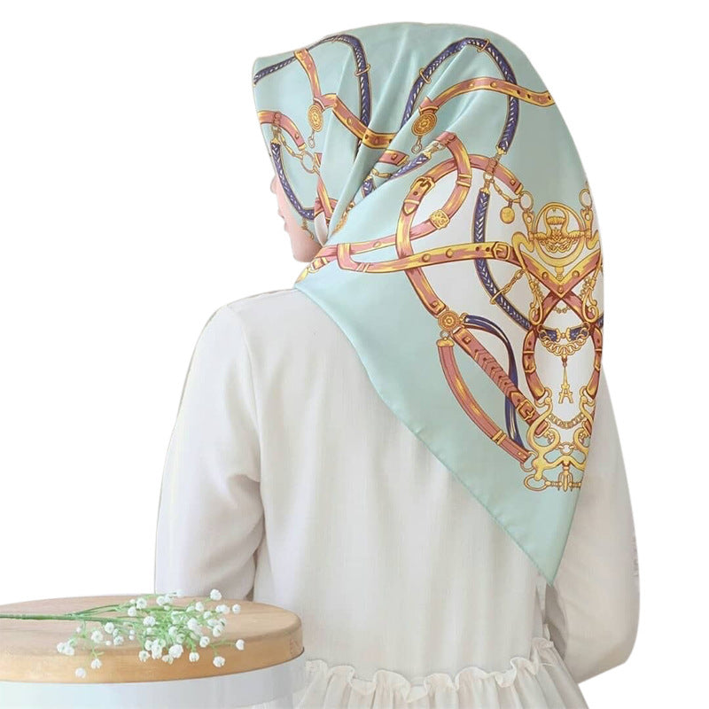 Big Square Scarf Fashion Simulation Silk Scarf