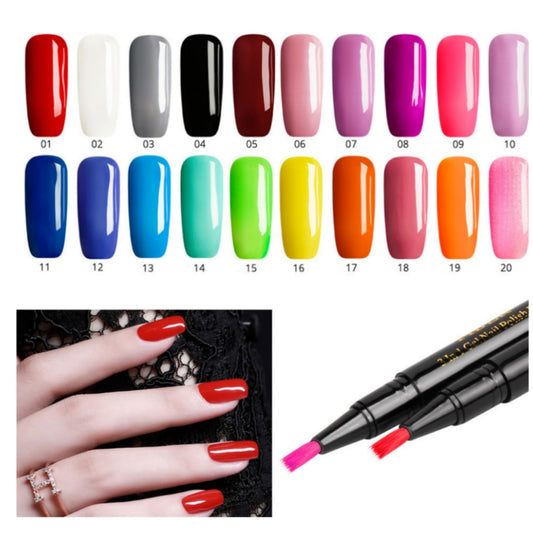 One-step Gel Nail Polish Pen 20-color Series