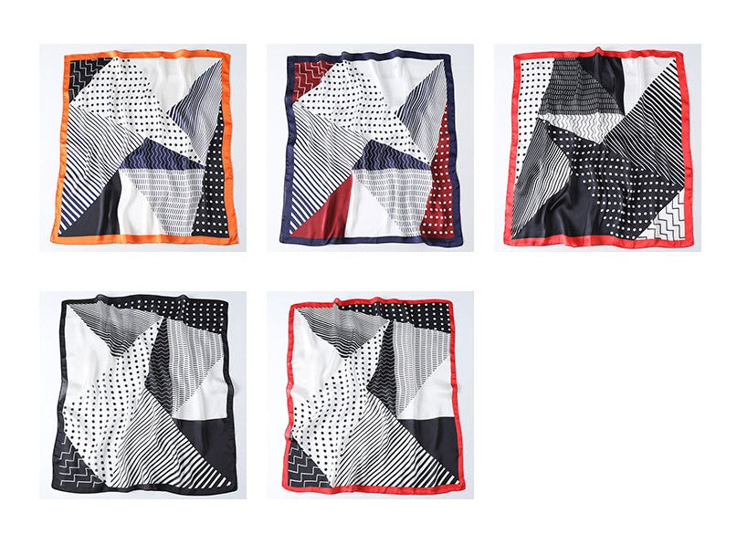 Geometric polka dot scarf professional scarf