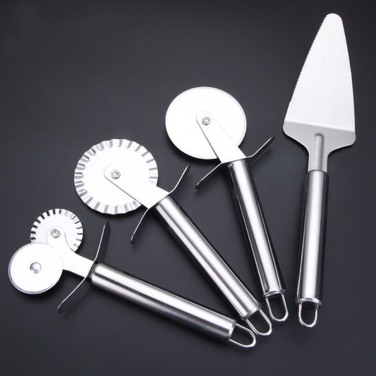 Stainless steel single wheel pizza cutter