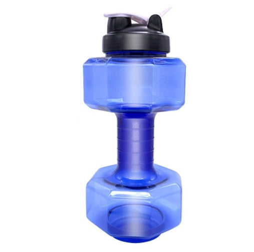 Creative Dumbbell Fitness Water Bottle Filled Cup