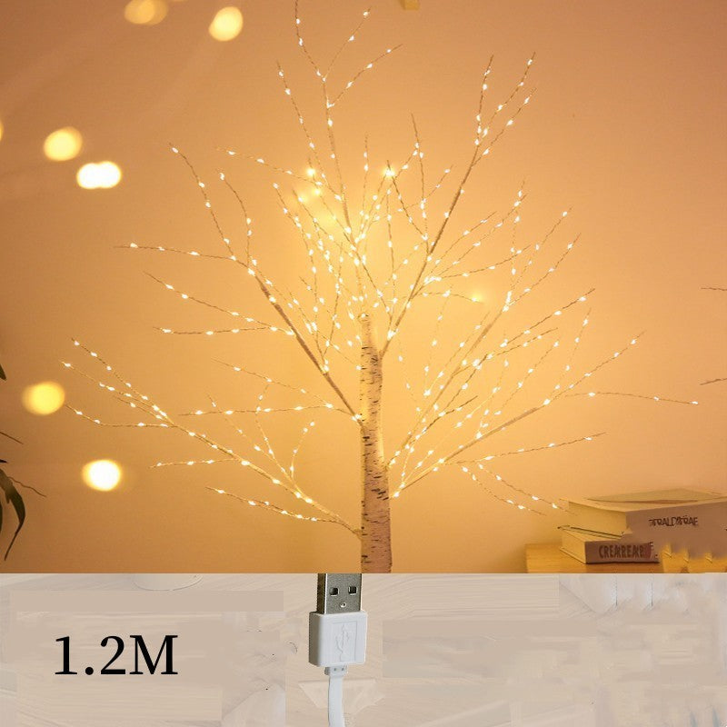 White Birch Tree Lights Led Lanterns Bedroom Room Decoration Lights